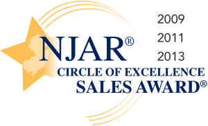 Michael Shetler NJAR® Circle of Excellence Sales Award 2009, 2011, 2013