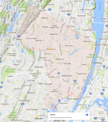 Terrain of Bergen County